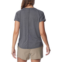 Columbia camiseta montaña manga corta mujer BOGATA BAY NEGRO vista trasera