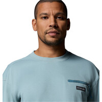 Columbia camiseta montaña manga larga hombre ECHO PASSAGE AZUL 03