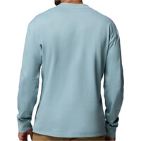 Columbia camiseta montaña manga larga hombre ECHO PASSAGE AZUL vista trasera
