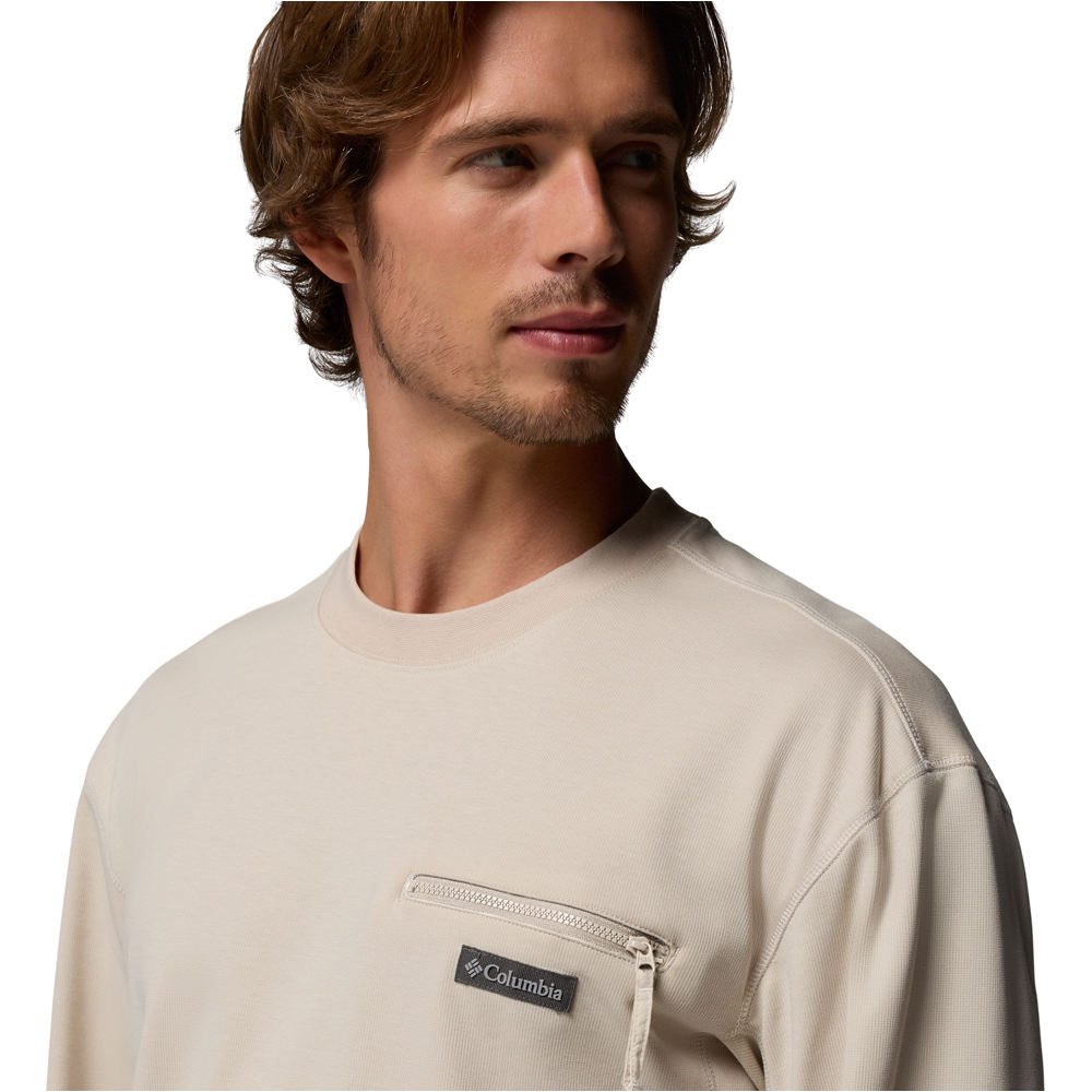 Columbia camiseta montaña manga larga hombre ECHO PASSAGE MARRON 03