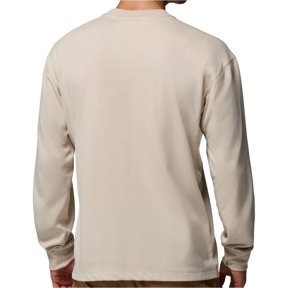 Columbia camiseta montaña manga larga hombre ECHO PASSAGE MARRON vista trasera
