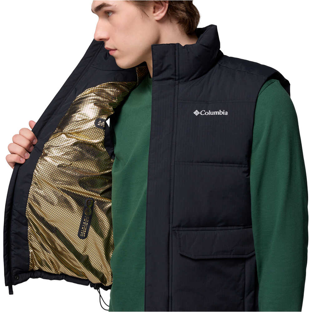 Columbia chaleco outdoor hombre LANDROAMER NEGRO vista detalle