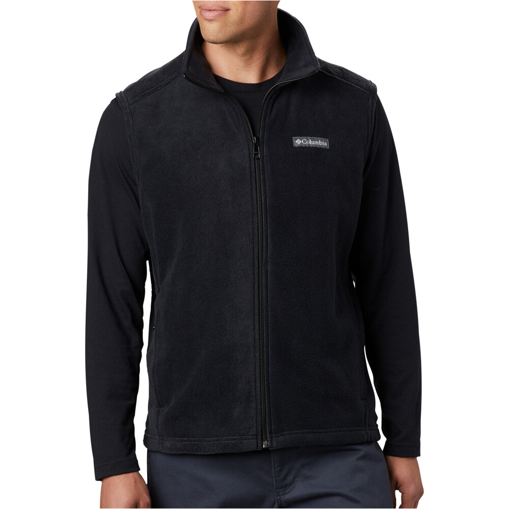 Columbia chaleco outdoor hombre STEENS MOUNTAIN NEGRO vista frontal
