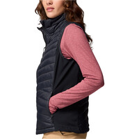 Columbia chaleco outdoor mujer POWDER PASS III NEGRO vista detalle