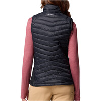 Columbia chaleco outdoor mujer POWDER PASS III NEGRO vista trasera