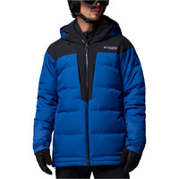 Columbia chaqueta esquí hombre GLACIER RIDGE DOWN AZUL vista frontal
