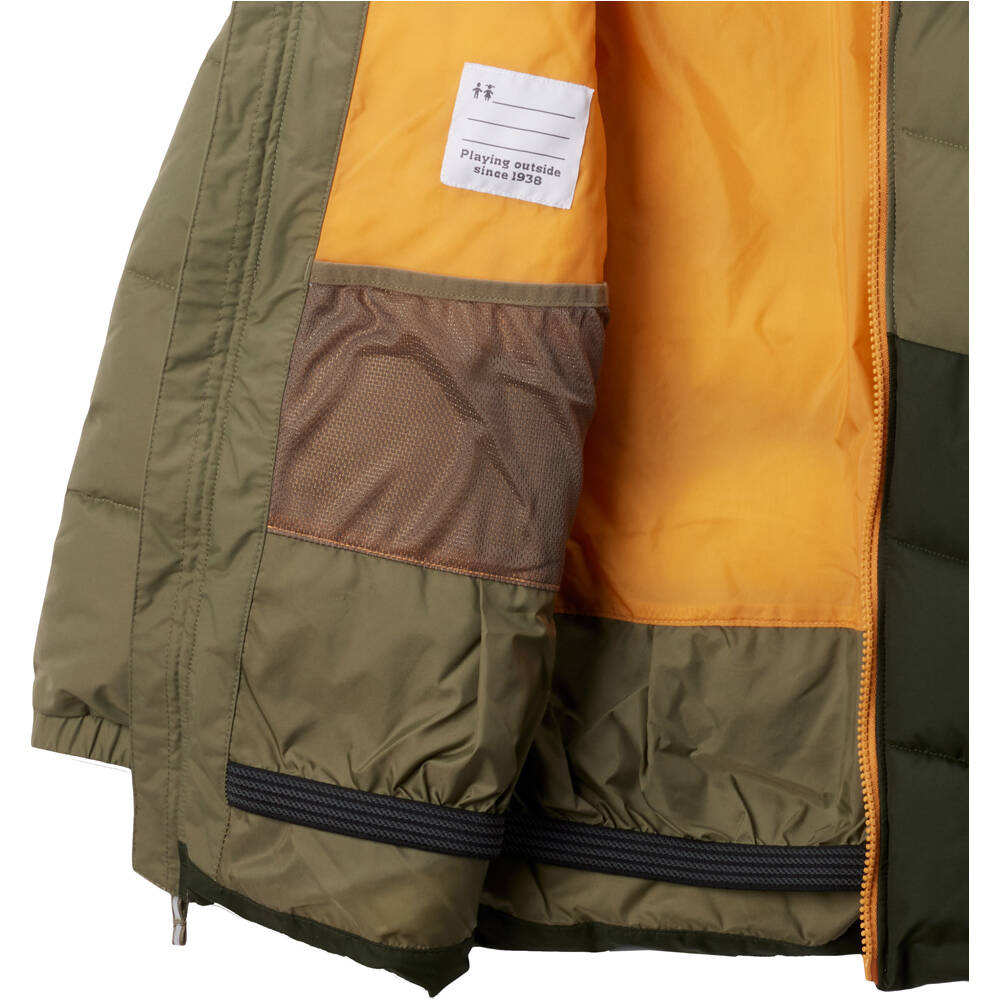 Columbia chaqueta esquí infantil ARCTIC BLAST II VERDE vista detalle