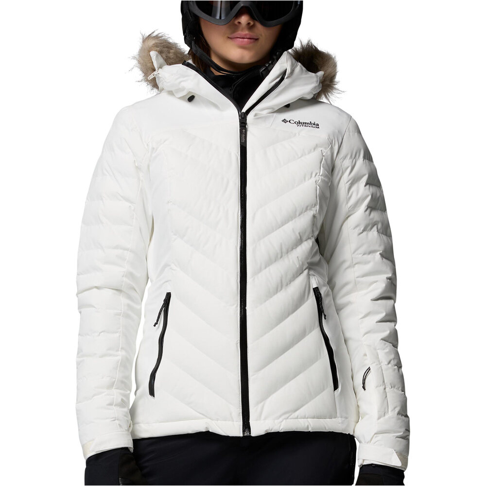 Columbia chaqueta esquí mujer BIRD MOUNTAIN III INSULATED BLANCO vista frontal
