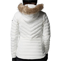 Columbia chaqueta esquí mujer BIRD MOUNTAIN III INSULATED BLANCO vista trasera