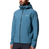 Columbia chaqueta impermeable hombre AMPLI-DRY II AZUL vista detalle