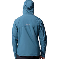 Columbia chaqueta impermeable hombre AMPLI-DRY II AZUL vista trasera