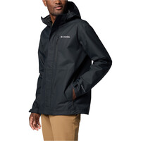Columbia chaqueta impermeable hombre HIKEBOUND II NEGRO vista detalle