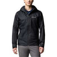 Columbia chaqueta impermeable hombre INNER LIMITS III NEGRO vista frontal