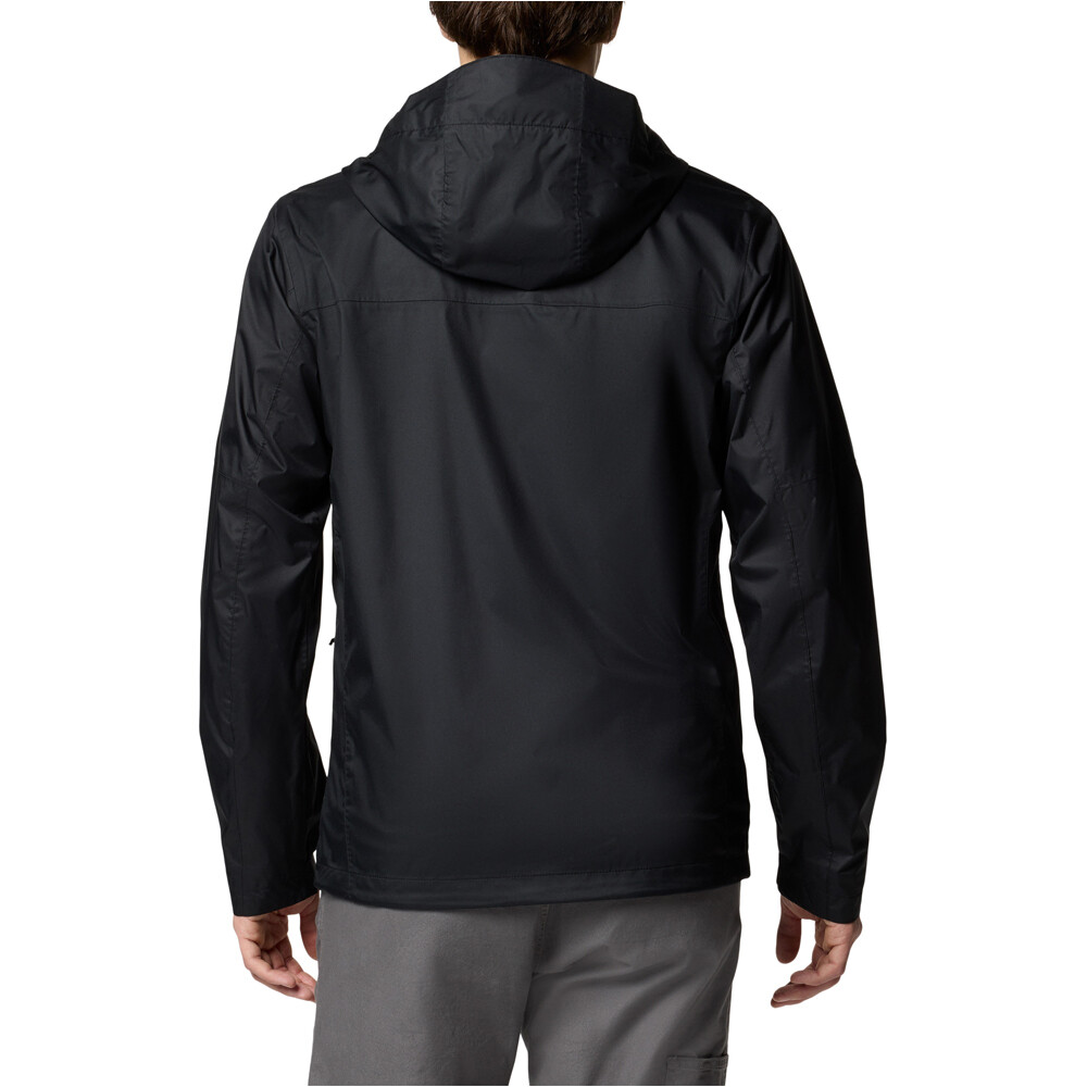 Columbia chaqueta impermeable hombre INNER LIMITS III NEGRO vista trasera