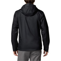 Columbia chaqueta impermeable hombre INNER LIMITS III NEGRO vista trasera