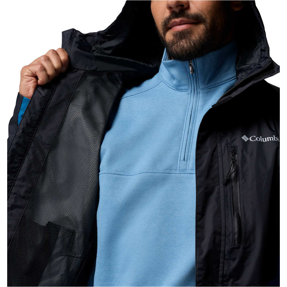 Columbia chaqueta impermeable hombre POURING ADVENTURE III NEGRO 04