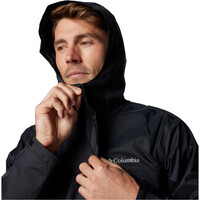 Columbia chaqueta impermeable hombre WATERLIGHT II NEGRO 04