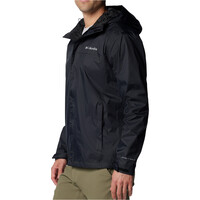 Columbia chaqueta impermeable hombre WATERLIGHT II NEGRO vista detalle