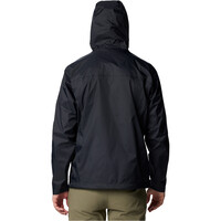 Columbia chaqueta impermeable hombre WATERLIGHT II NEGRO vista trasera