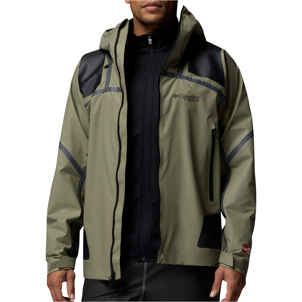 Columbia chaqueta impermeable hombre WHISTLER PEAK VERDE 03