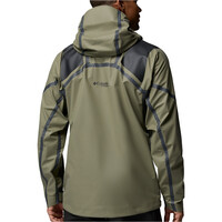Columbia chaqueta impermeable hombre WHISTLER PEAK VERDE vista trasera