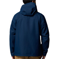Columbia chaqueta impermeable insulada hombre HIKEBOUND II INTERCHANGE AZUL vista trasera