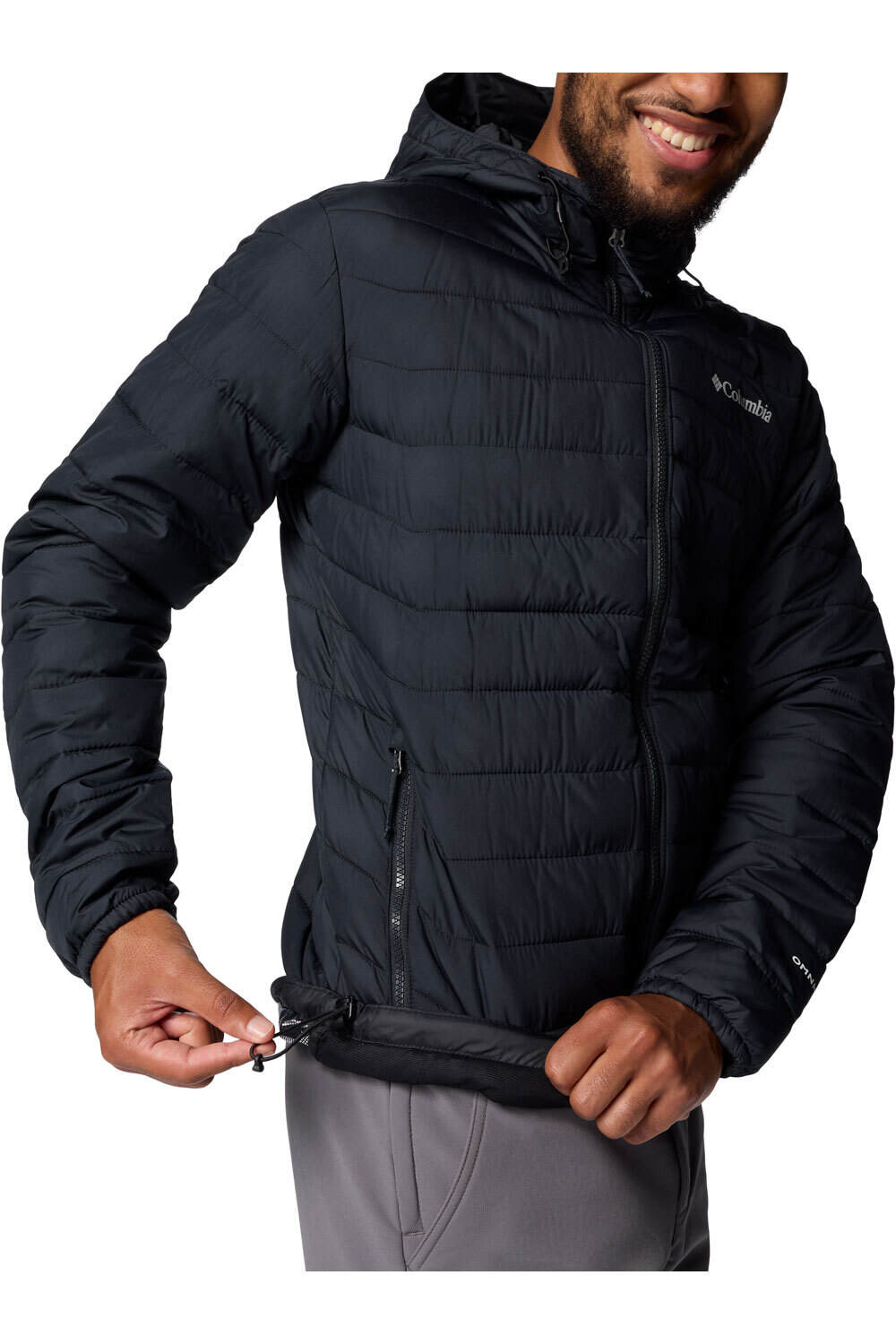 Columbia chaqueta impermeable insulada hombre POWDER LITE II NEGRO 04