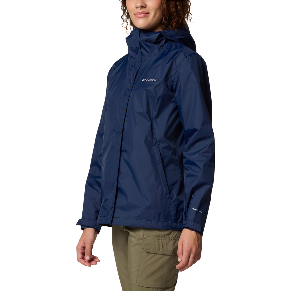 Columbia chaqueta impermeable mujer ARCADIA II AZUL vista detalle