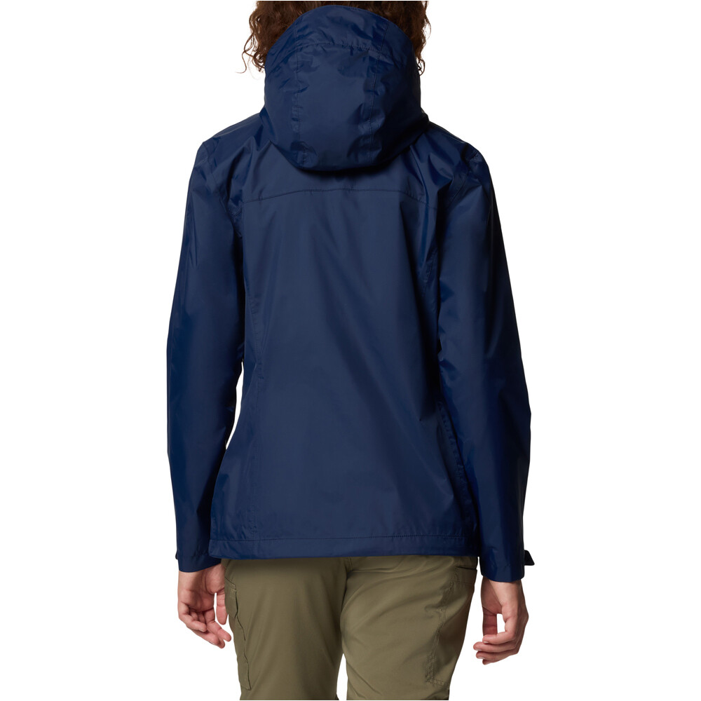 Columbia chaqueta impermeable mujer ARCADIA II AZUL vista trasera