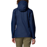 Columbia chaqueta impermeable mujer ARCADIA II AZUL vista trasera
