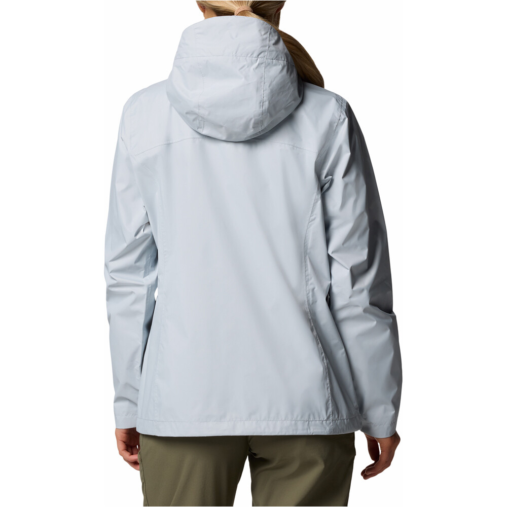 Columbia chaqueta impermeable mujer ARCADIA II GRIS vista trasera