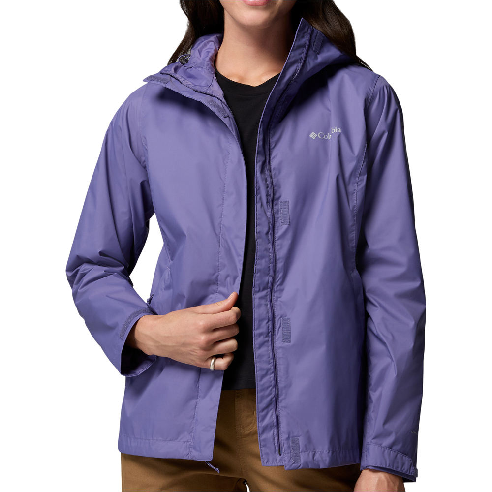 Columbia chaqueta impermeable mujer ARCADIA II MORADO 03