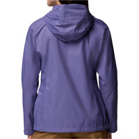 Columbia chaqueta impermeable mujer ARCADIA II MORADO vista trasera