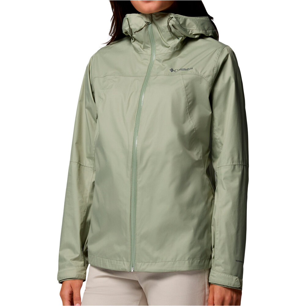 Columbia chaqueta impermeable mujer INNER LIMITS IV GRIS vista detalle