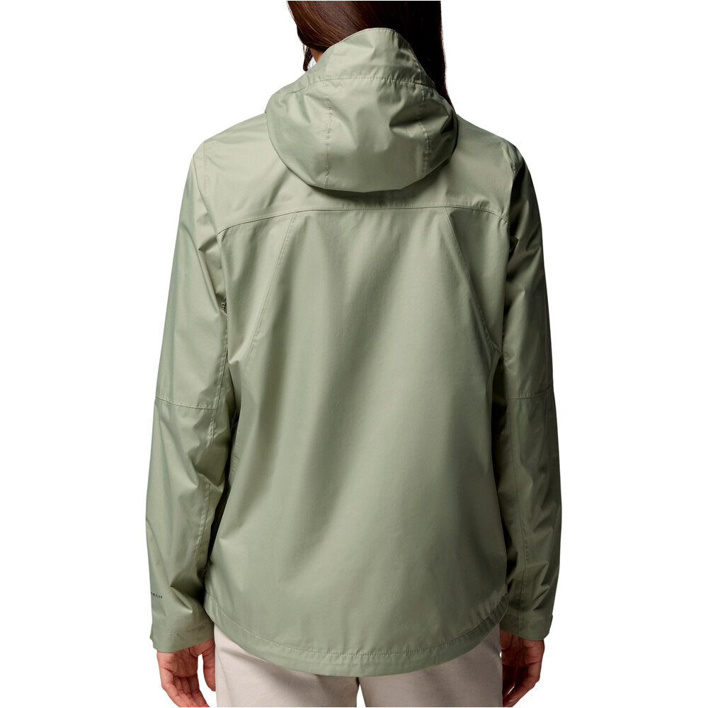 Columbia chaqueta impermeable mujer INNER LIMITS IV GRIS vista trasera