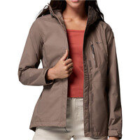 Columbia chaqueta impermeable mujer POURING ADVENTURE III MARRON 03