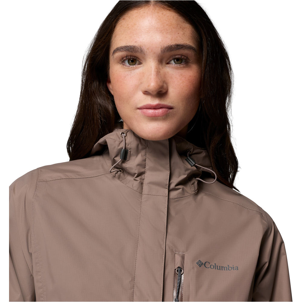 Columbia chaqueta impermeable mujer POURING ADVENTURE III MARRON 05