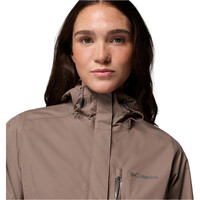 Columbia chaqueta impermeable mujer POURING ADVENTURE III MARRON 05