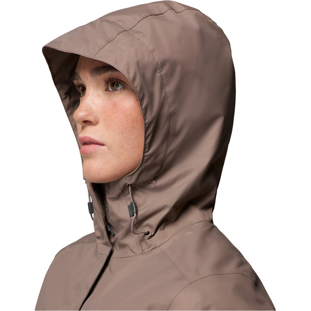 Columbia chaqueta impermeable mujer POURING ADVENTURE III MARRON 06