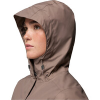 Columbia chaqueta impermeable mujer POURING ADVENTURE III MARRON 06