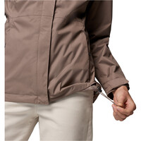 Columbia chaqueta impermeable mujer POURING ADVENTURE III MARRON 07