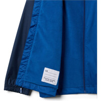 Columbia chaqueta impermeable niño RAINY TRAILS III LINED AZUL vista detalle