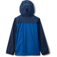 Columbia chaqueta impermeable niño RAINY TRAILS III LINED AZUL vista trasera