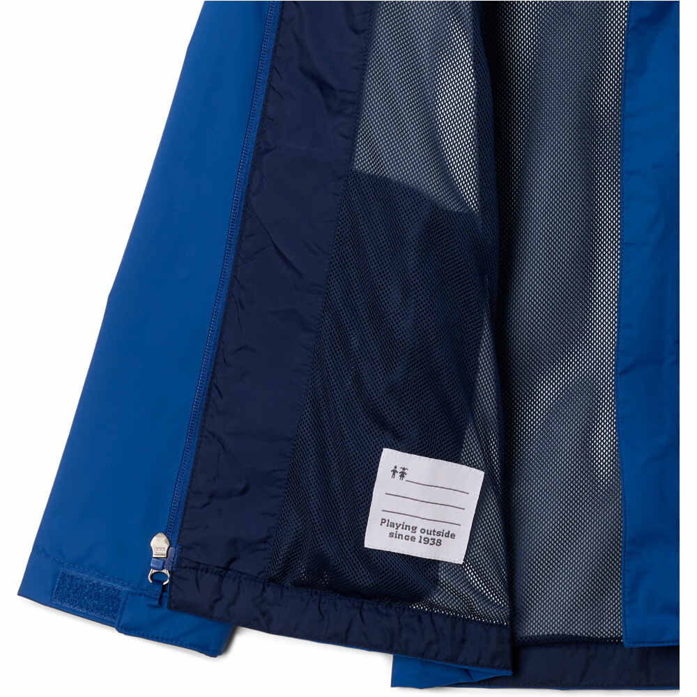 Columbia chaqueta impermeable niño WATERTIGHT II AZUL vista detalle