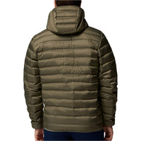 Columbia chaqueta outdoor hombre LAKE 22 II DOWN VERDE vista trasera