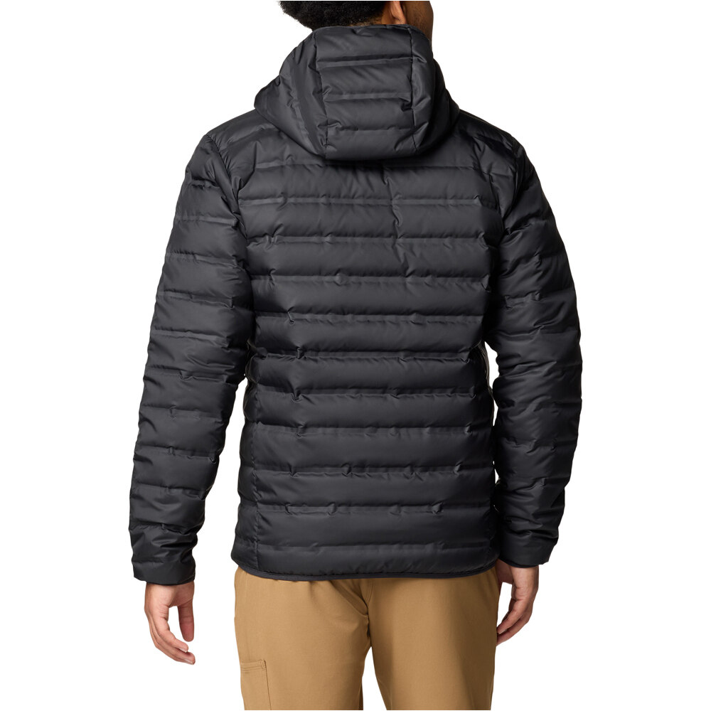 Columbia chaqueta outdoor hombre LAKE 22 II NEGRO vista trasera