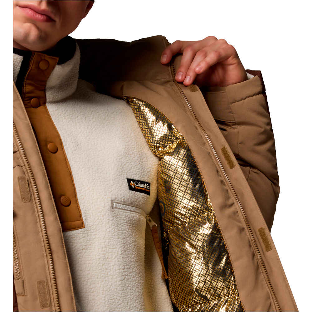 Columbia chaqueta outdoor hombre MARQUAM PEAK FUSION II MARRON vista detalle