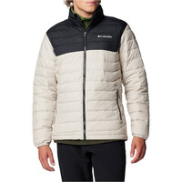 Columbia chaqueta outdoor hombre POWDER LITE II MARRON vista frontal