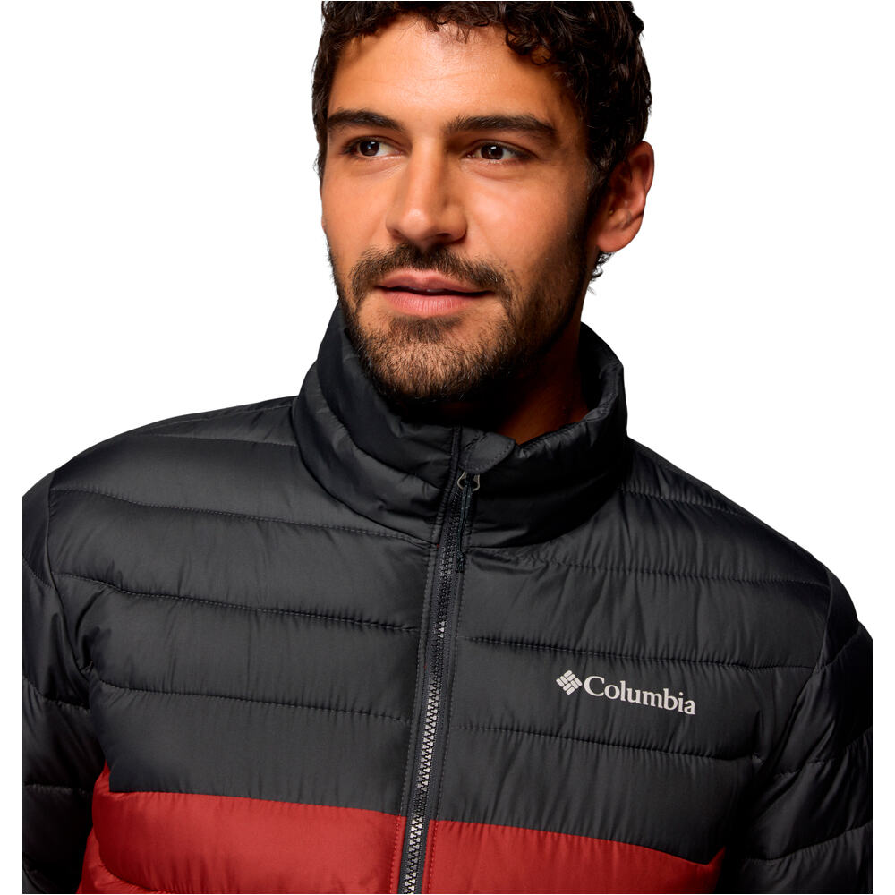 Columbia chaqueta outdoor hombre POWDER LITE II ROJO vista detalle
