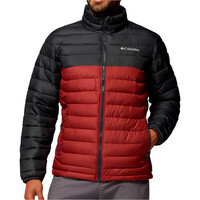 Columbia chaqueta outdoor hombre POWDER LITE II ROJO vista frontal